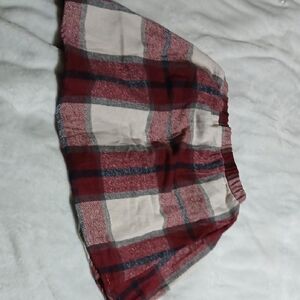 Plaid Kids Skirt - Red and White